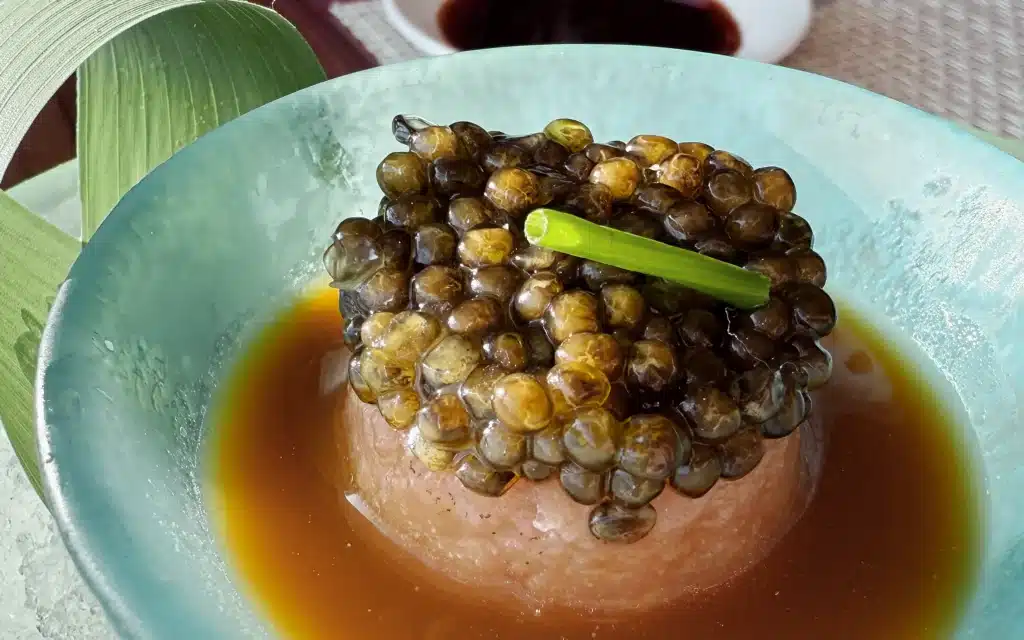 Chef Nobu's Toro Tartar with Caviar.