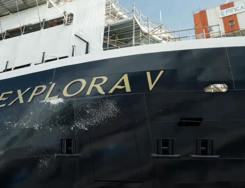 Explora V takes to the water as Explora VI gets her lucky coins in Genoa